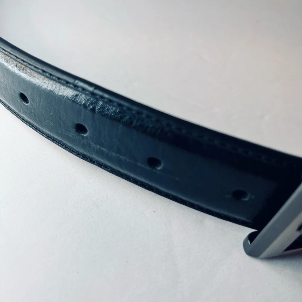 CHF Handcrafted Genuine Leather‎ Dress Belt Black Unisex Size 41”